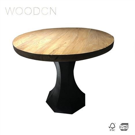 Recyklujte starý brestový drevený dyhový konferenčný stolík