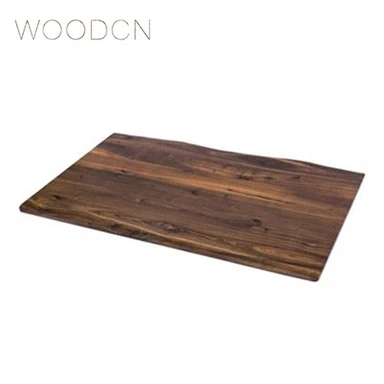 Pevný čierny orech Live Edge Office Stolová doska