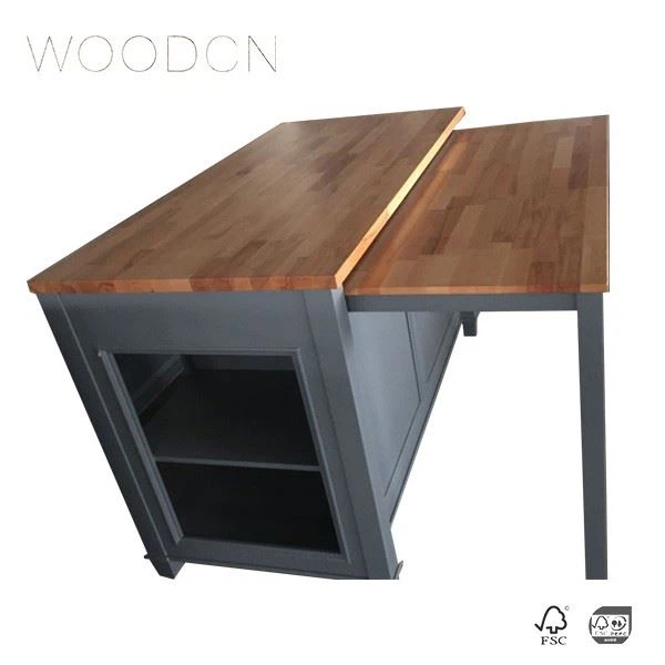 Solid Black Walnut Wood Butcher Block Cabinet Top