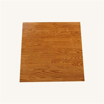 Masívny popolový drevený štvorcový mäsiarsky blok jedálenský stolík v hornej časti dodávateľa čerešňovej farby